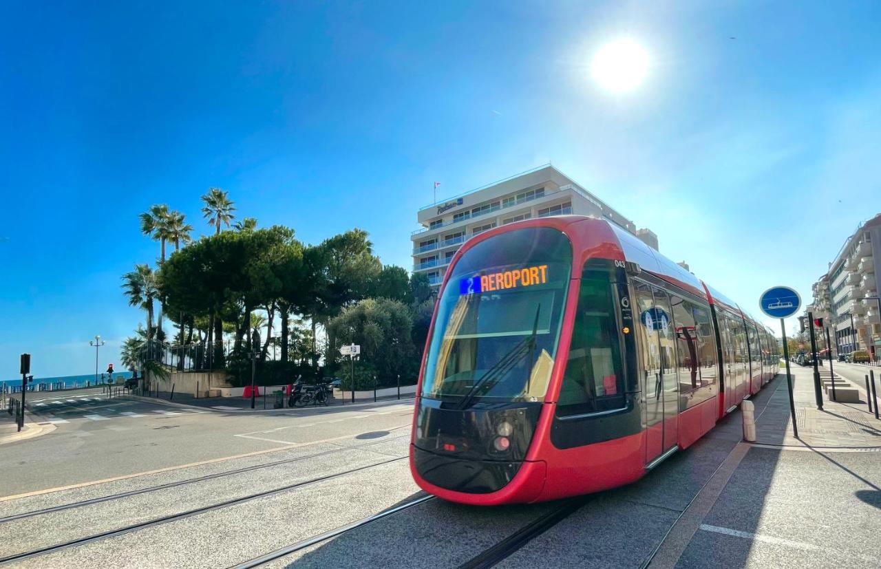 1 Min To The Beach Apartment - Kitchen - Tramway - Air Conditioner - Wifi - Promenade Des Anglais Nisa Exterior foto
