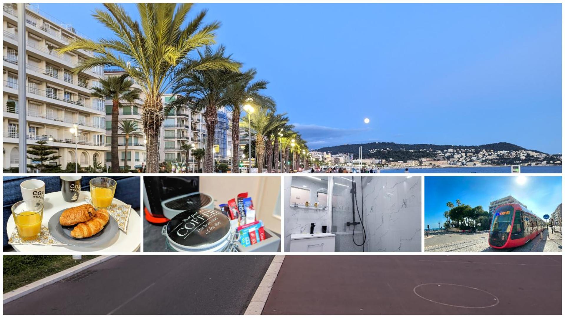 1 Min To The Beach Apartment - Kitchen - Tramway - Air Conditioner - Wifi - Promenade Des Anglais Nisa Exterior foto